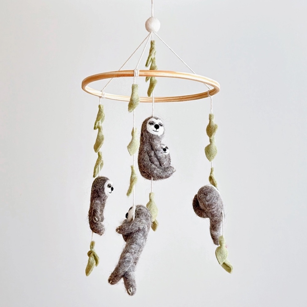 Sloth Baby Mobile